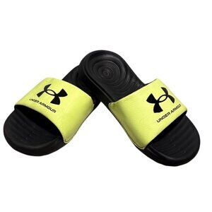 Under Armour Kids Sandals Yellow Slide Size 11